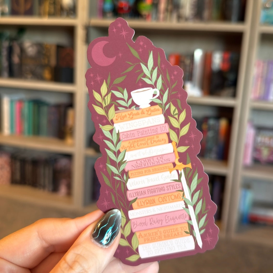 Die-Cut Bookish Bookmark