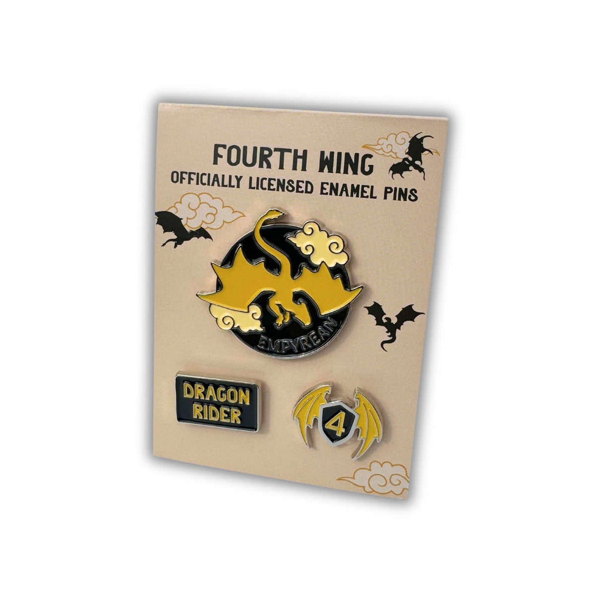 Fourth Wing Enamel Pin Set